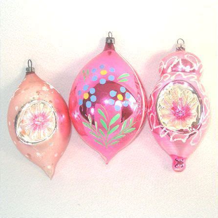 3 Large Fancy Pink Blown Glass Christmas Ornaments | Pink christmas ornaments, Glass christmas ...