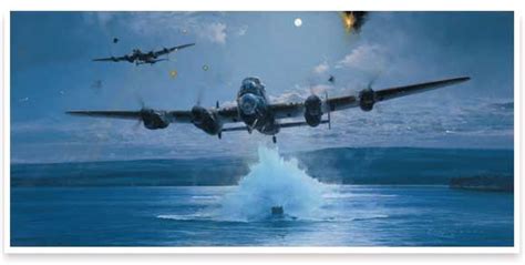 Pictured: Lancaster bomber in dramatic flypast to mark 65th anniversary of Dambusters