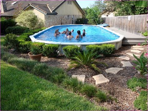 Above Ground Pool Landscape Designs - Bing Images | Pool landscape design, Backyard pool ...
