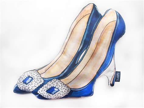 Blue High Heels Pillow – Kahri by KahriAnne Kerr