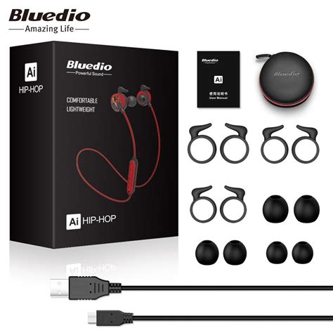 Bluedio AI Headphones Sports Bluetooth Headphones with BT4.2