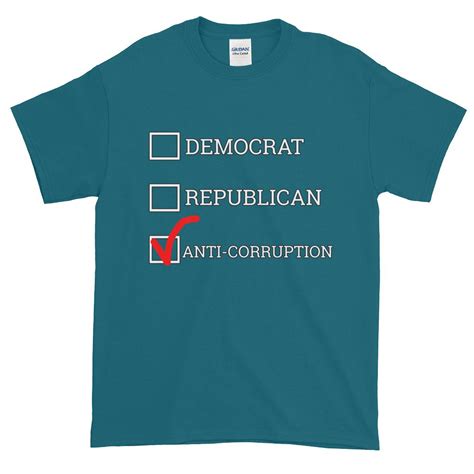 Democrat Republican or Anti-Corruption Funny Political T-Shirt ...