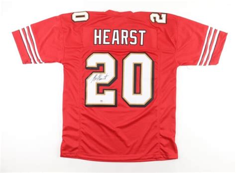 GARRISON HEARST SIGNED AUTOGRAPHED SAN FRANCISCO 49ERS CUSTOM JERSEY P ...