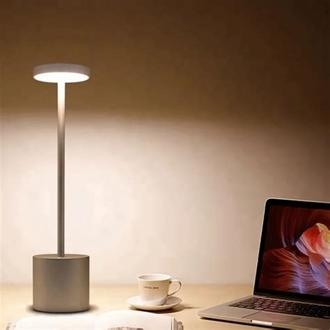 LED Table Lamp Modern Restaurant Dinner Light USB Rechargeable Creative ...