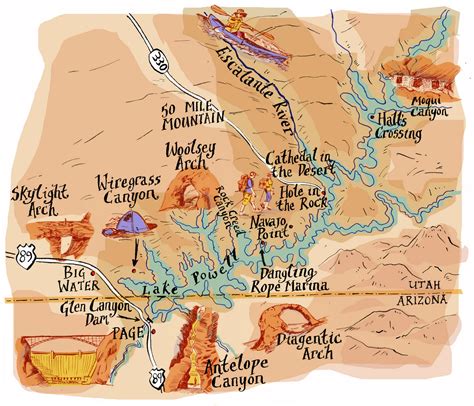 Maps Illustrated..................... Illustrated Maps: Glen Canyon- Utah a special illustrated map