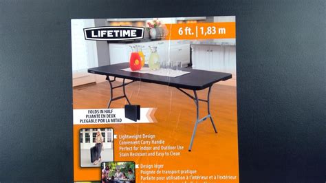 Lifetime 6 Ft. Foldable Table, Black | Property Room