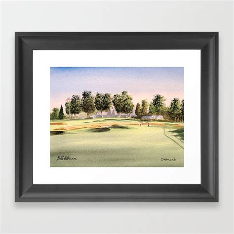 Oakmont Golf Course Framed Art Print by Bill Holkham | Society6