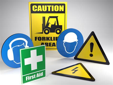 What caution signs do I need to ensure safety at my workplace?