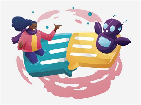 Chatbot - Illustration by Pixel True on Dribbble