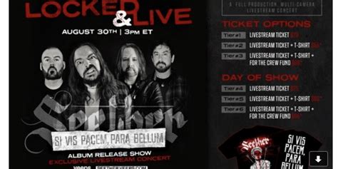 SEETHER Announces Worldwide Livestream Concert Event August 30