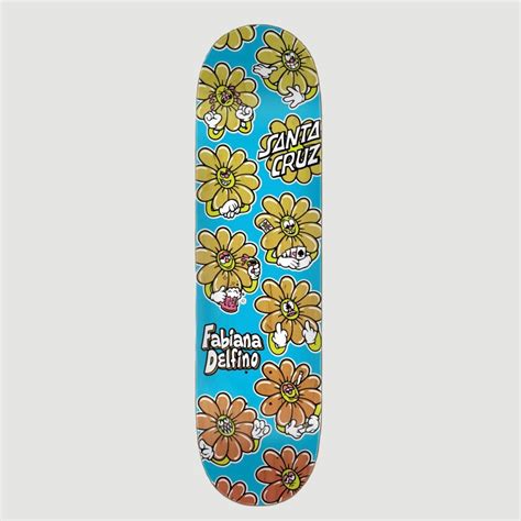 Santa Cruz Delfino Wildflower VX 8.25 Deck – Brooklyn Projects