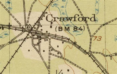 Map of Crawford, 1919, Florida