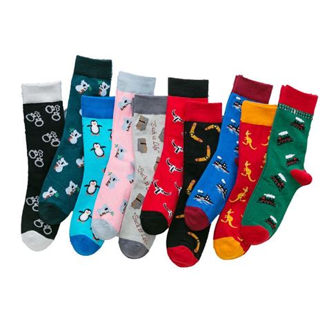 new style colorful animal print soft cozy men crew socks Cozy Socks ...