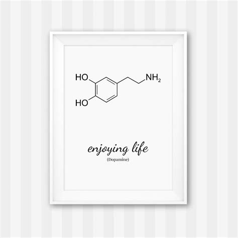 Dopamine Molecule / Molecule Art / Dopamine Poster / Dopamine | Etsy