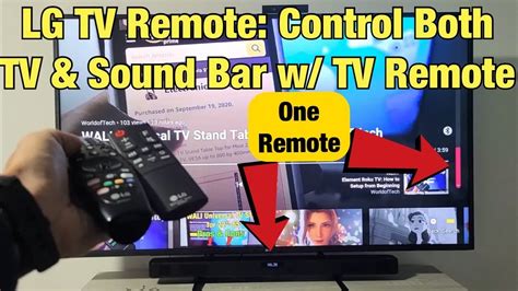 LG Smart TV & Sound Bar: Use Only TV Remote to Control both TV & Sound Bar Volume/Power - YouTube