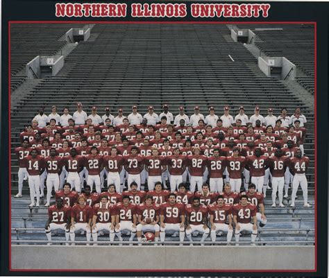 NIU Football Team, 1983 | President's Papers UA 4, Box 179a,… | Flickr