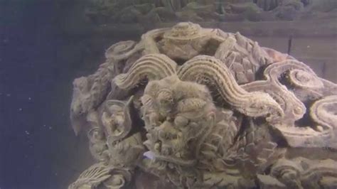 Scuba Diving the Underwater Ancient Ruins of Shi Cheng (Lion City) at Qiandao Lake in China ...