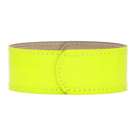 Lanvin Yellow Thin Neon Slap Bracelet Lanvin