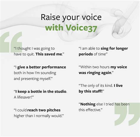 Voice37 All Natural Voice Remedy for Singers - Boosts, Soothes and ...