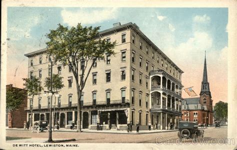 DeWitt Hotel Lewiston, ME Postcard