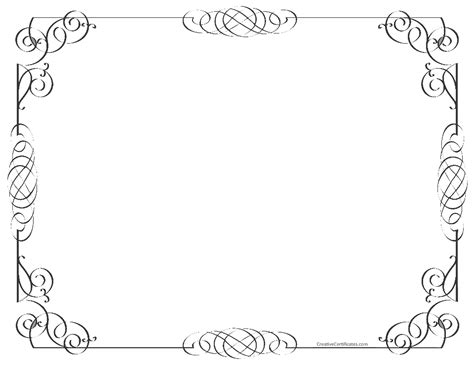 Black and White Border | Free Customizable Instant Download