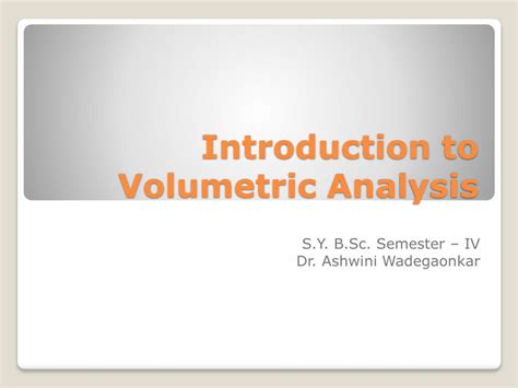 (PDF) Introduction to Volumetric Analysis - DOKUMEN.TIPS