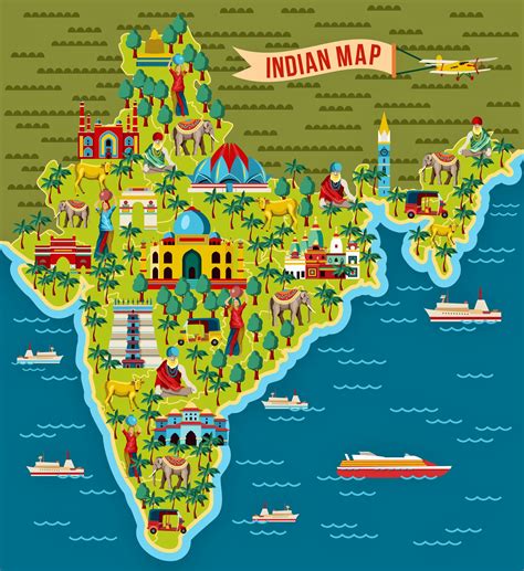 Tourist Map Of India Tourist Attractions And Monuments Of India Images