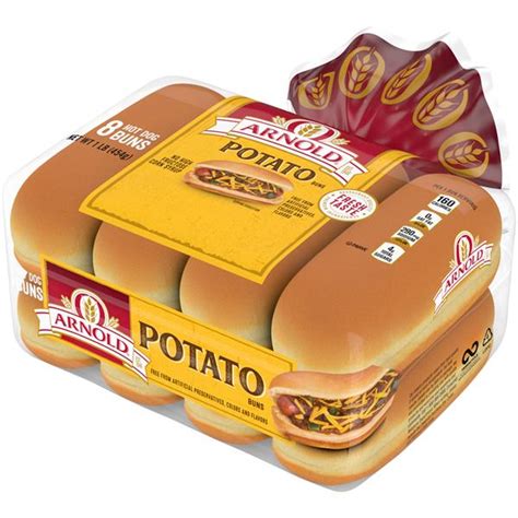 Arnold Potato Hot Dog Buns 8Ct | Hy-Vee Aisles Online Grocery Shopping