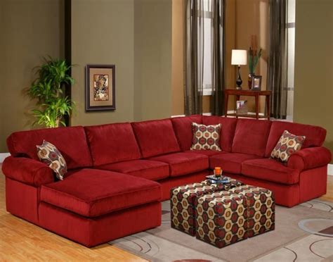 10 Ideas of Red Leather Sectionals with Chaise