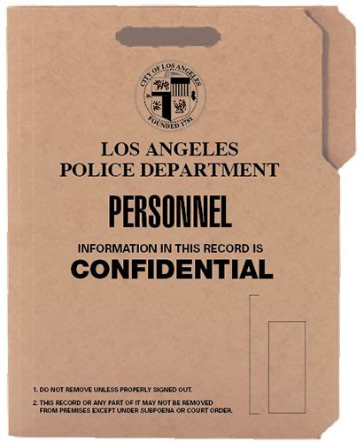 Police File Folder – Personnel - Hand Prop Room