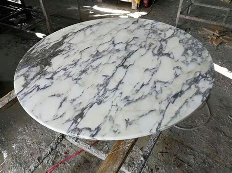 white marble table top