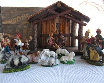 Items similar to Vintage Christmas Nativity Creche Wise Men Camel 1970s Putz Wise Men on Etsy