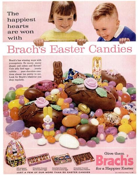 How much did you love this Brach's Easter candy from the 60s? Bunnies, chicks, chocolate eggs ...