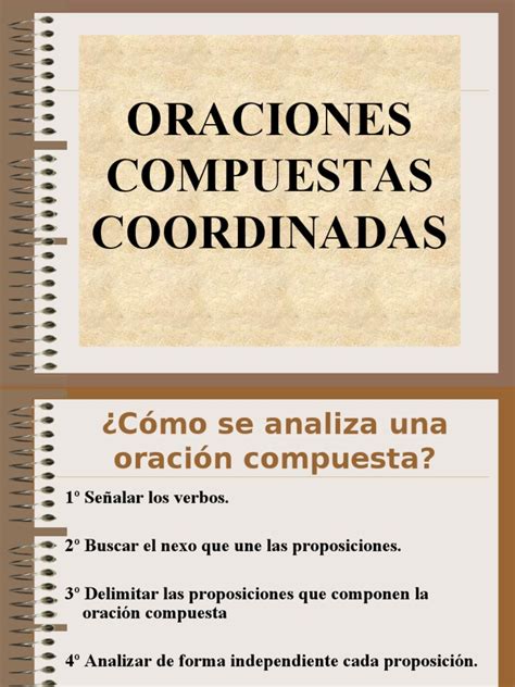 Oraciones Compuestas Coordinadas