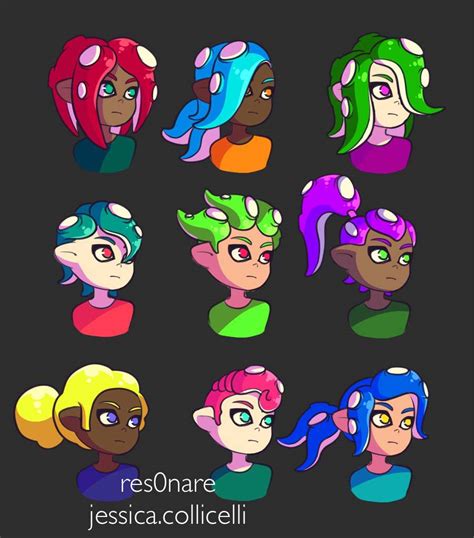 Octoling Hairstyles | Splatoon2》 Amino