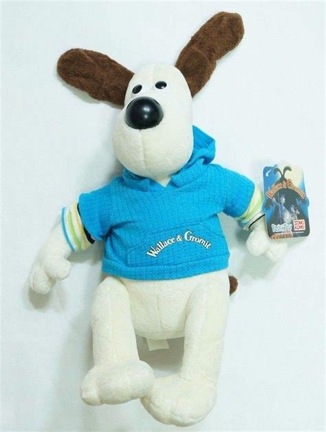 Wallace and Gromit : GROMIT PLUSH TOY DOLL BLUE T-SHIRT 14" | #1860141804