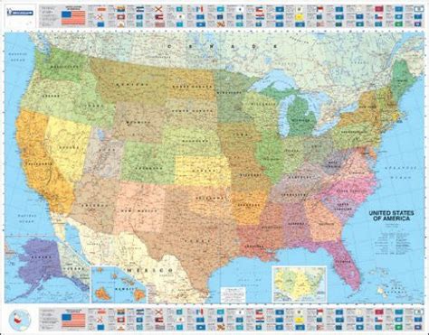 Michelin Map USA Political 15761 (Laminated, Rolled) (Maps/Wall (Michelin)) | Wide World Maps ...