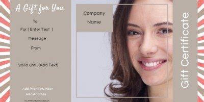 Gift Certificate Templates for a Hair Salon