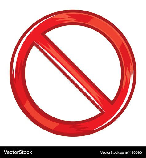 Do not symbol Royalty Free Vector Image - VectorStock