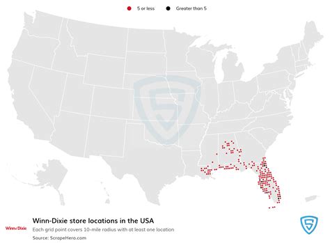 List of all Winn-Dixie store locations in the USA - ScrapeHero Data Store