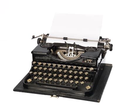 Vintage typewriter stock image. Image of threadbare, yester - 8299137