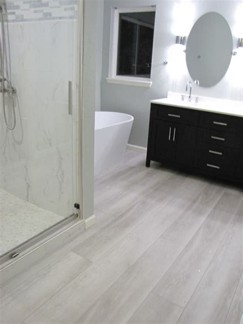 Vinyl Plank Flooring & Engineered Flooring - Traditional - Bathroom - Denver - by Bullard Custom ...