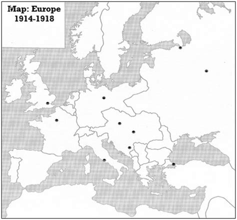 Blank Map Of Europe 1914