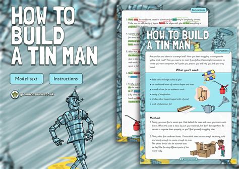 Year 3 Model Text – Instructions – How to build a tin man ( gbsct P3 ...