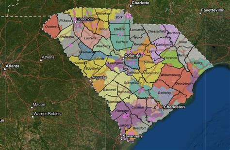 South Carolina Map | State, County, Cities, Towns