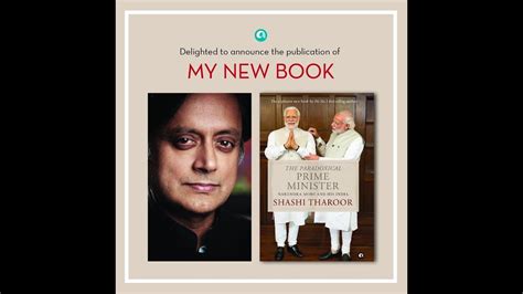 Dr Shashi Tharoor Book The Paradoxical Prime Minister - YouTube