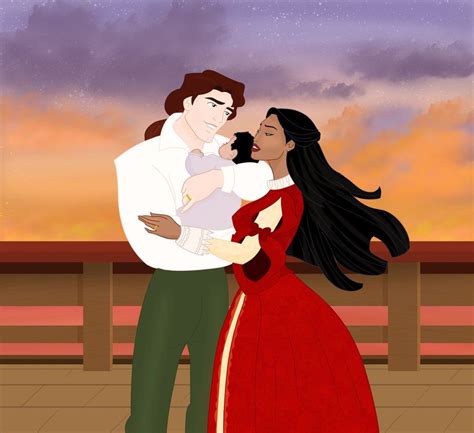 Pocahontas, John (Not John smith mind you) John Rolfe, and baby ...