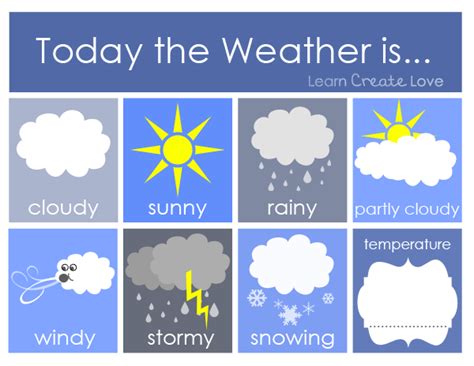 Free Printable Weather Activities for Kids | True Aim