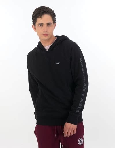 Buy American Eagle Men Black Utility Hoodie Online - 644911