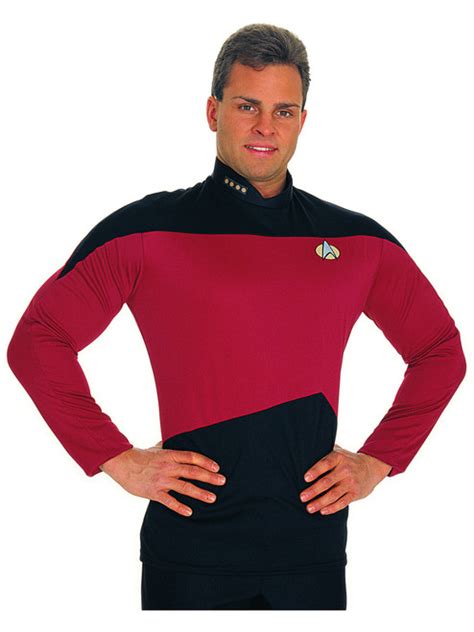 Women's Star Trek TNG Deluxe Red Command Officer Uniform Costume